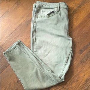 Olive green jeans